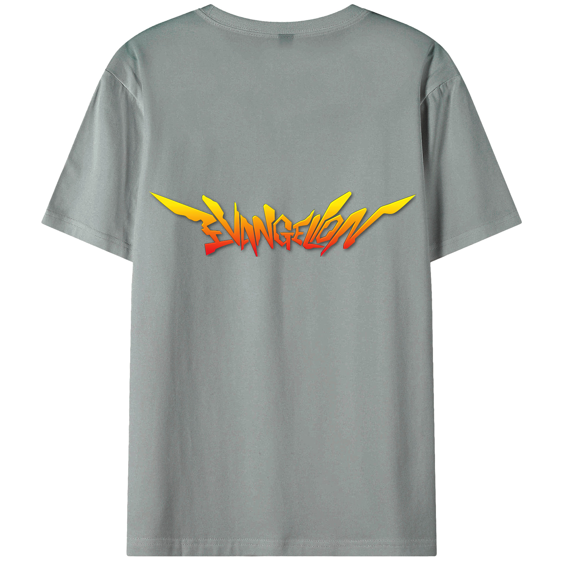 （画像用） EVA 新世紀エヴァンゲリオン 綿100％ メンズ半袖Tシャツ（バックプリント） 通気性